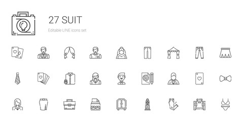 suit icons set
