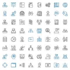 organization icons set