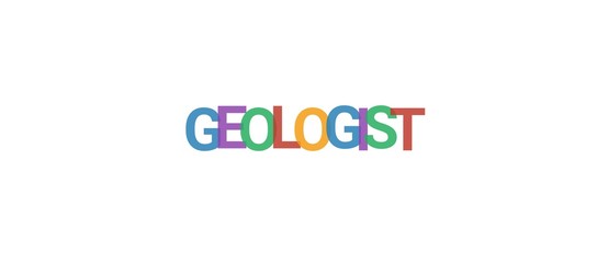 Geologist word concept