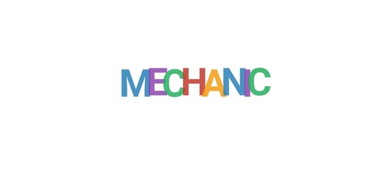 Mechanic word concept