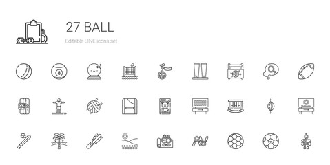 ball icons set