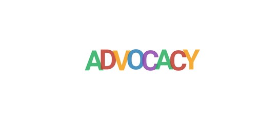 Advocacy word concept