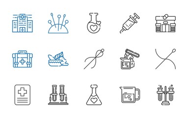medication icons set