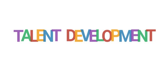 Talent development word concept