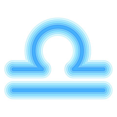 Astrological symbol of Libra vector paper cut