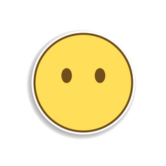 mouth to lock colored emojiicon. Element of emoji for mobile concept and web apps illustration.