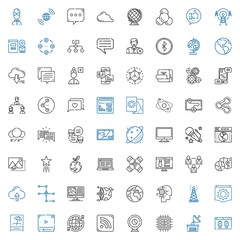 network icons set