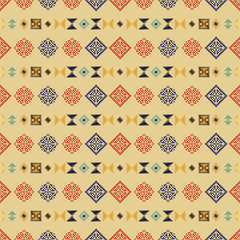 Traditional Norway Style Seamless Knitting Pattern. Abstract ethnic Background.