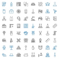 Obraz premium work icons set
