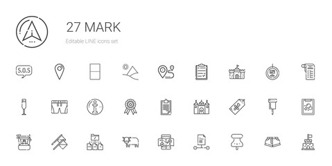 mark icons set