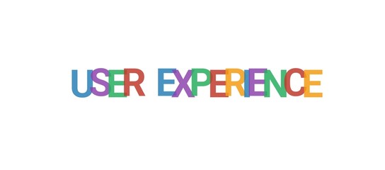 User experience word concept