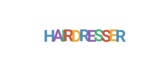Hairdresser word concept