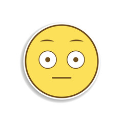 surprised colored emoji sticker icon. Element of emoji for mobile concept and web apps illustration.