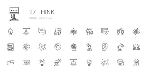think icons set