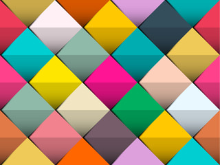 Colorful Seamless Vector Background with Retro Squares Suitable for Web or Print Cover Designs