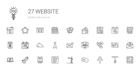 website icons set