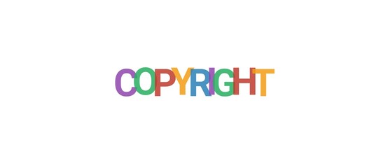 Copyright word concept