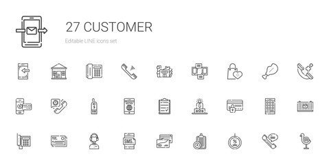 Fototapeta na wymiar customer icons set