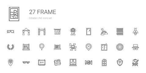 frame icons set
