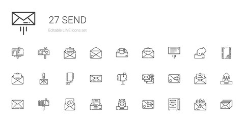 send icons set
