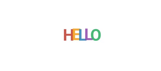 Hello word concept