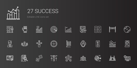 Fototapeta na wymiar success icons set