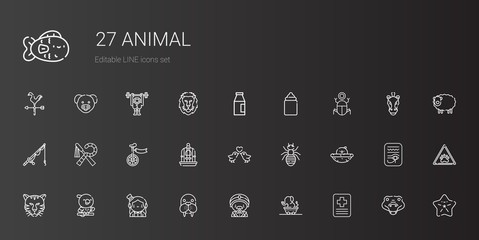 animal icons set