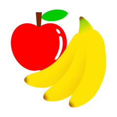 バナナとリンゴ