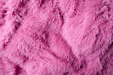 Fluffy pink modern plaid as a background
