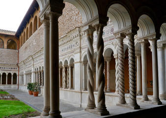 Rome, Lazio / Italy: cloister of San Giovanni in Laterano