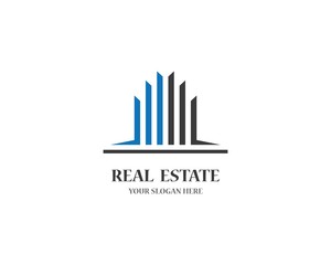 Real estate logo icon illustration