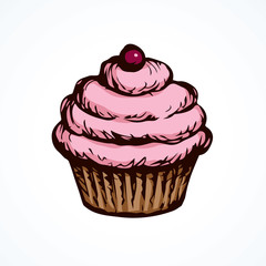 Cake. Vector drawing