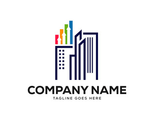 Obraz premium Abstract Finance Logo Designs Template Vector, Minimalist Graph Logo Designs Vector
