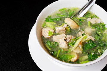 Spicy pork boiled in Thailand