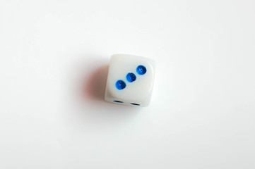 dice with the number three