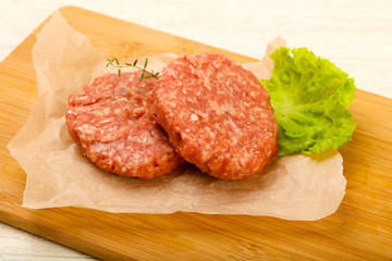 Raw cutlet