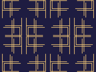 Art deco seamless pattern. Background with a pattern of lines, style 1920s, 1930s. Vector illustration