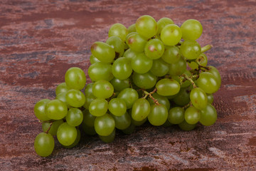 Sweet green grape branch