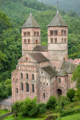 Roman abbey of  Murbach, church of Saint Leger. In Alsace France
