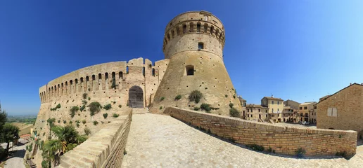 Papier Peint photo autocollant Travaux détablissement Acquaviva Piceno, ingresso alla fortezza.