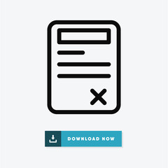 Fototapeta premium Contract vector icon