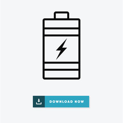 Battery vector icon