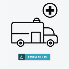 Ambulance vector icon