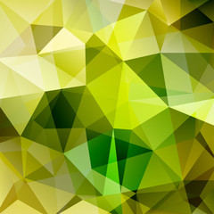 Background made of green triangles. Square composition with geometric shapes. Eps 10
