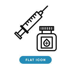 Syringe vector icon