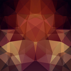Abstract geometric style brown background. Vector illustration