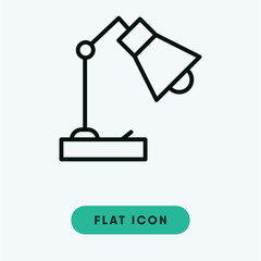 Desk lamp vector icon