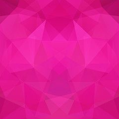 Obraz premium Abstract pink mosaic background. Triangle geometric background. Design elements. Vector illustration