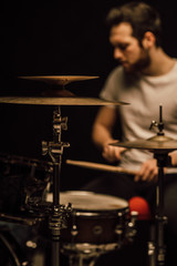 Obraz premium professional drummer details