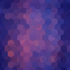 Fototapeta premium Abstract hexagons vector background. Purple geometric vector illustration. Creative design template.